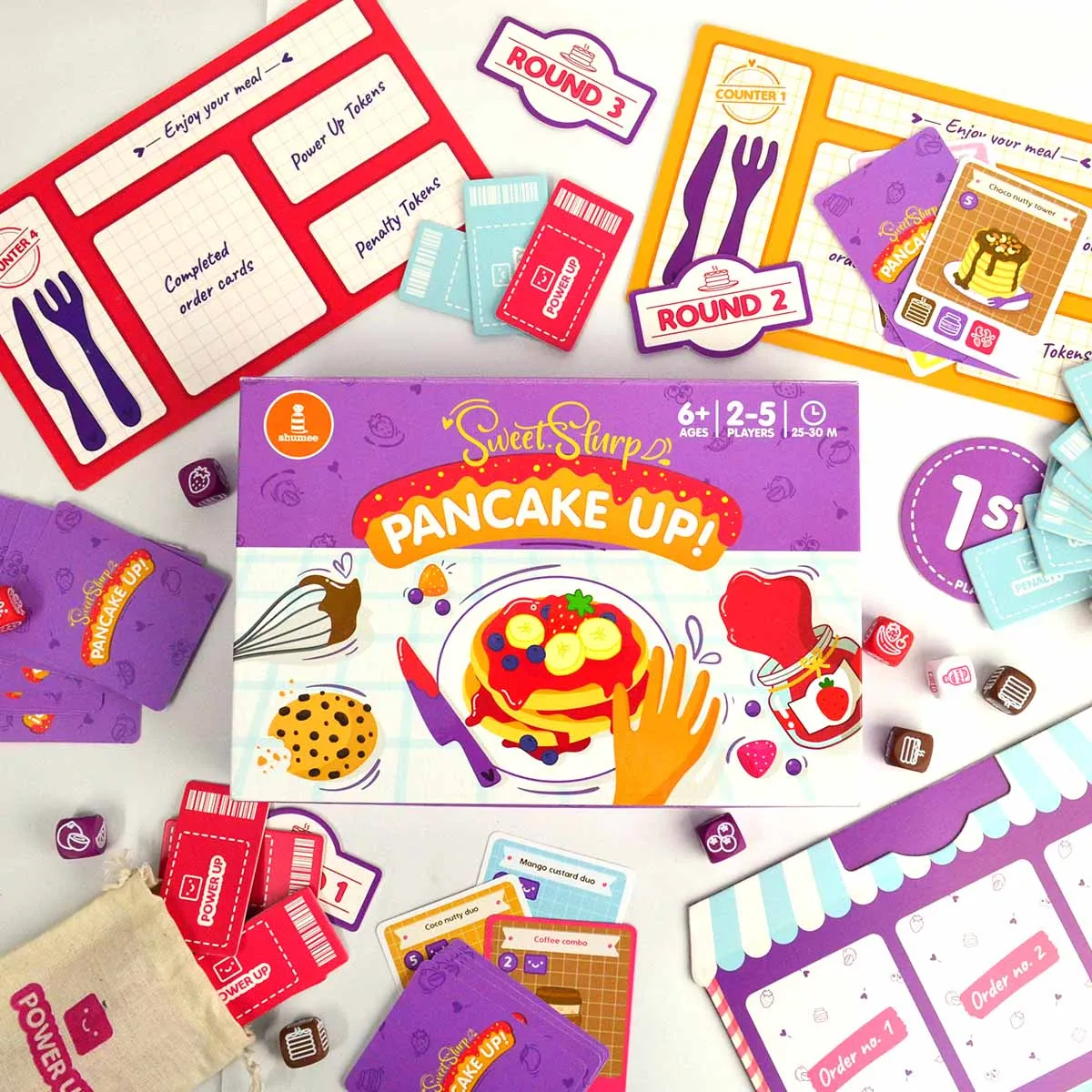 Sweet Slurrp Pancake Up - Fun Family Board Game - (6 Years )
