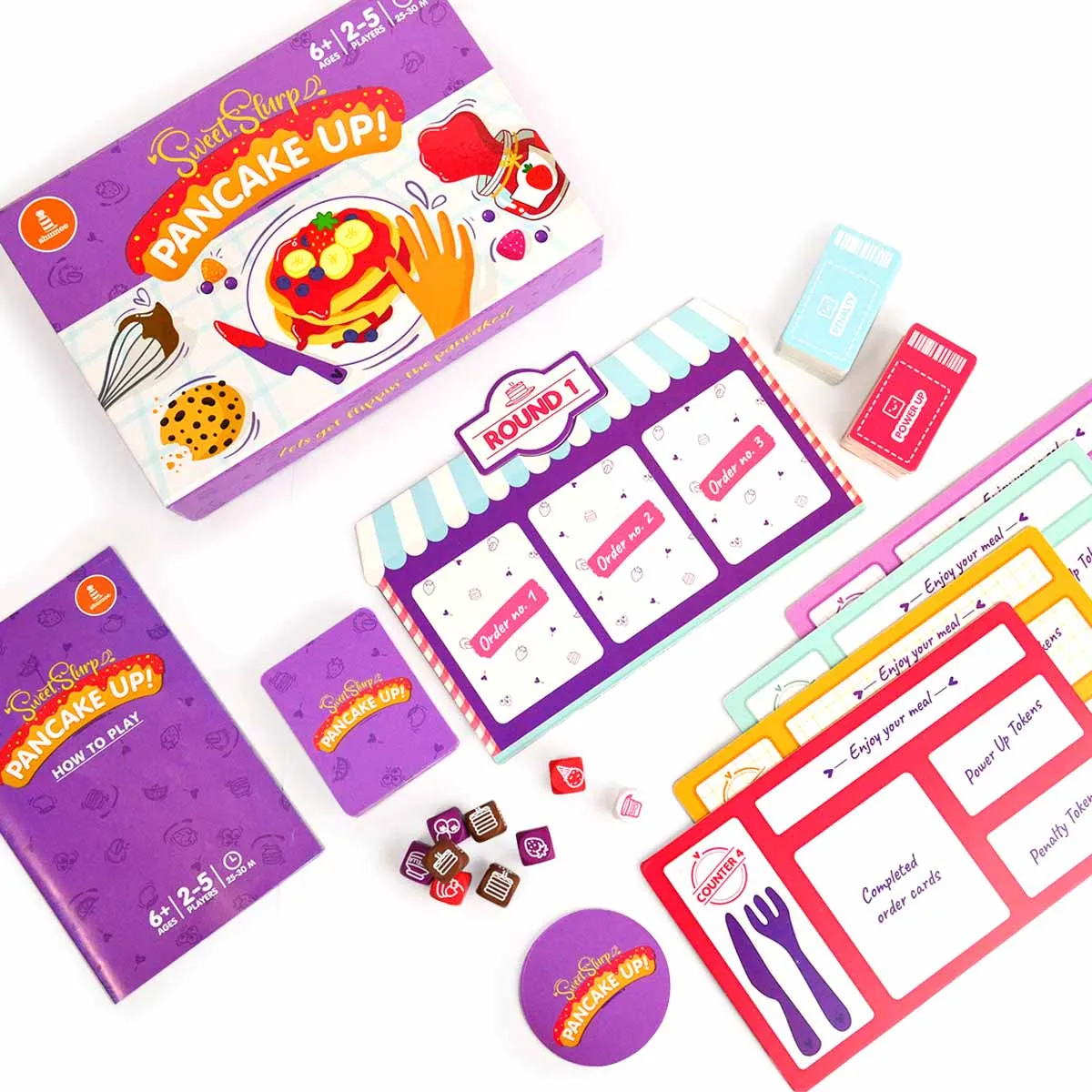 Sweet Slurrp Pancake Up - Fun Family Board Game - (6 Years )