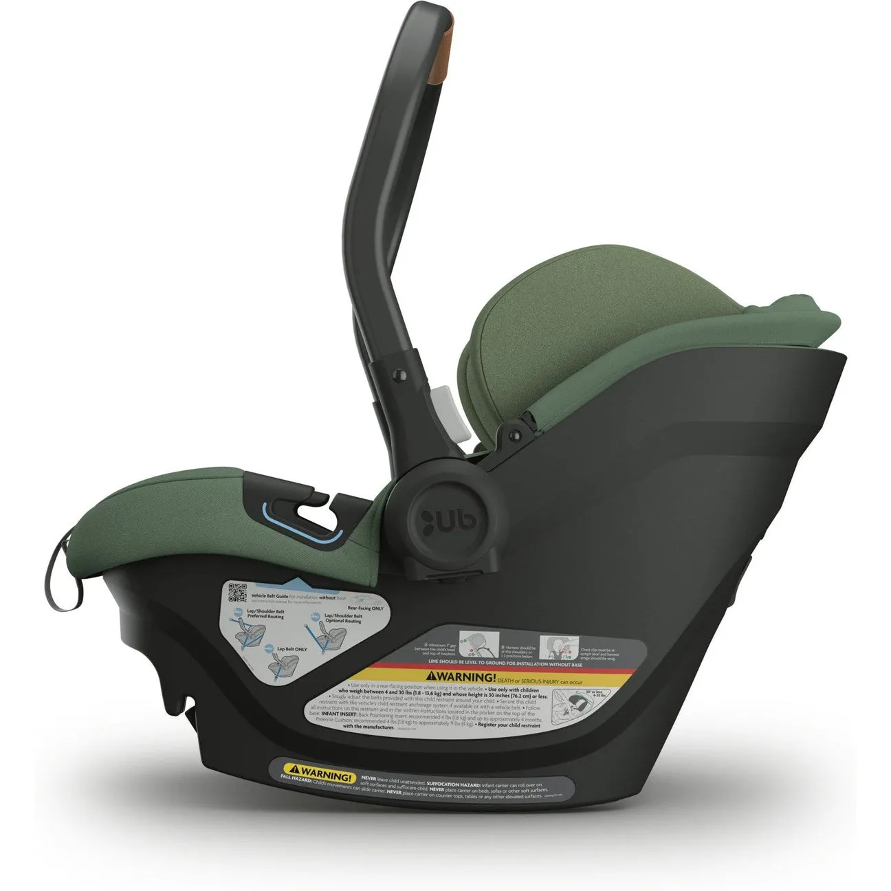 UPPAbaby Aria Lightweight Infant Car Seat - Gwen (Green - Saddle Leather)