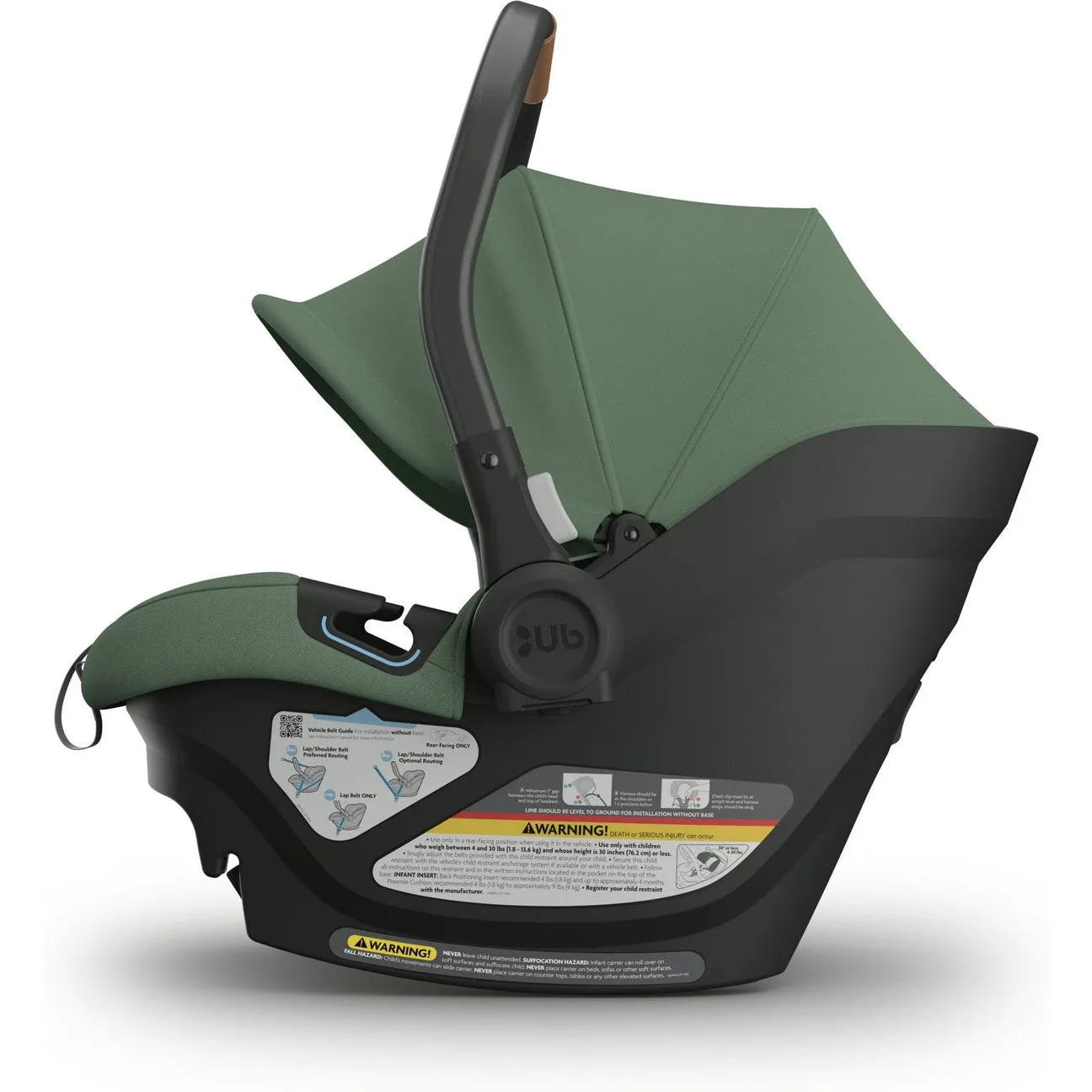 UPPAbaby Aria Lightweight Infant Car Seat - Gwen (Green - Saddle Leather)