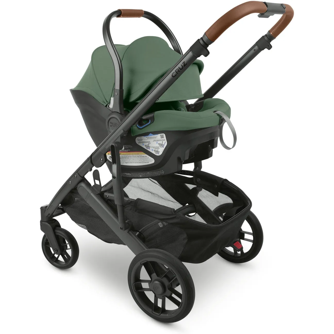 UPPAbaby Aria Lightweight Infant Car Seat - Gwen (Green - Saddle Leather)