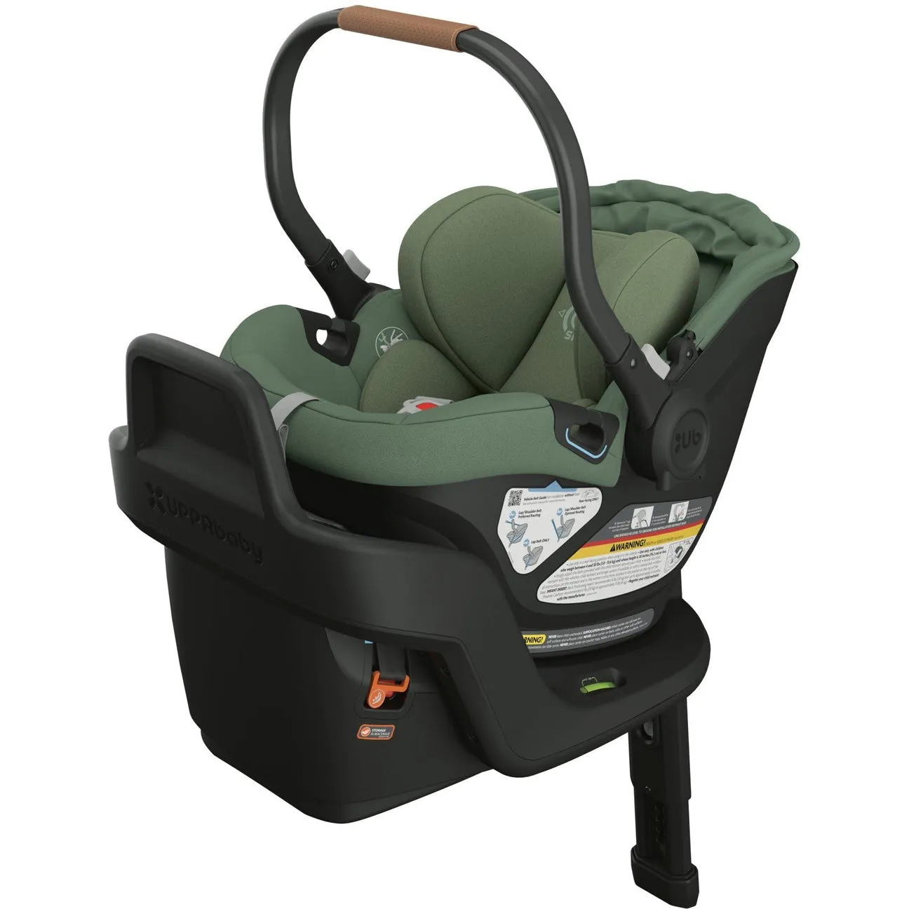 UPPAbaby Aria Lightweight Infant Car Seat - Gwen (Green - Saddle Leather)