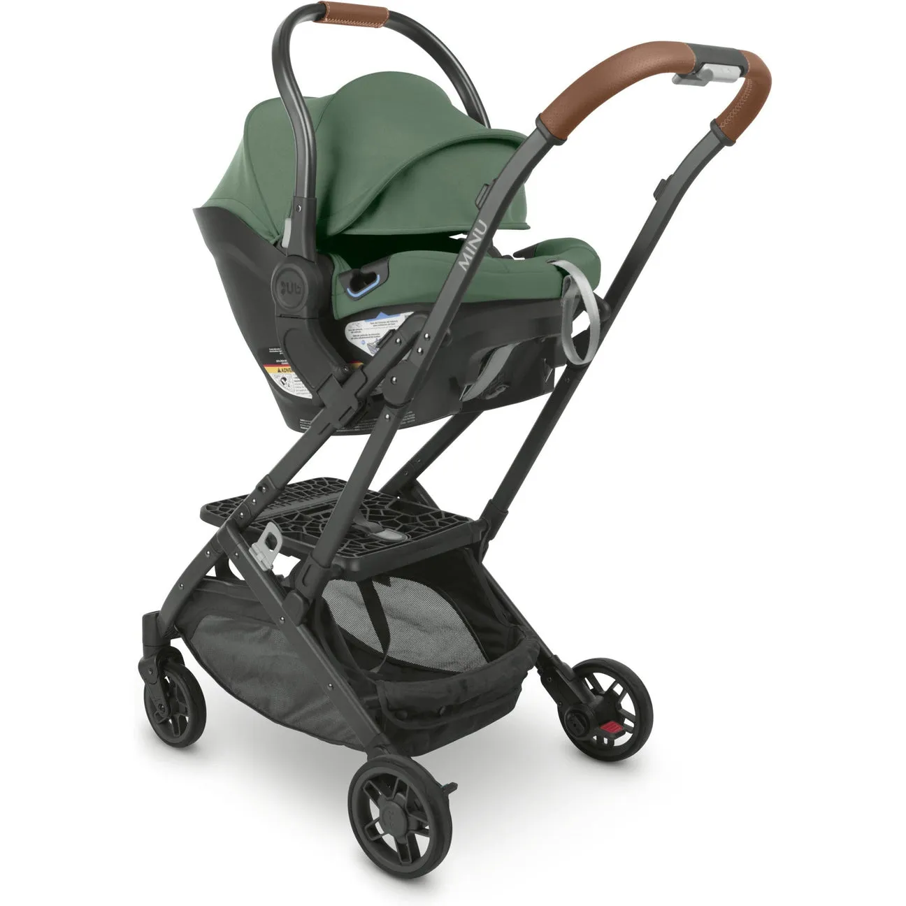 UPPAbaby Aria Lightweight Infant Car Seat - Gwen (Green - Saddle Leather)