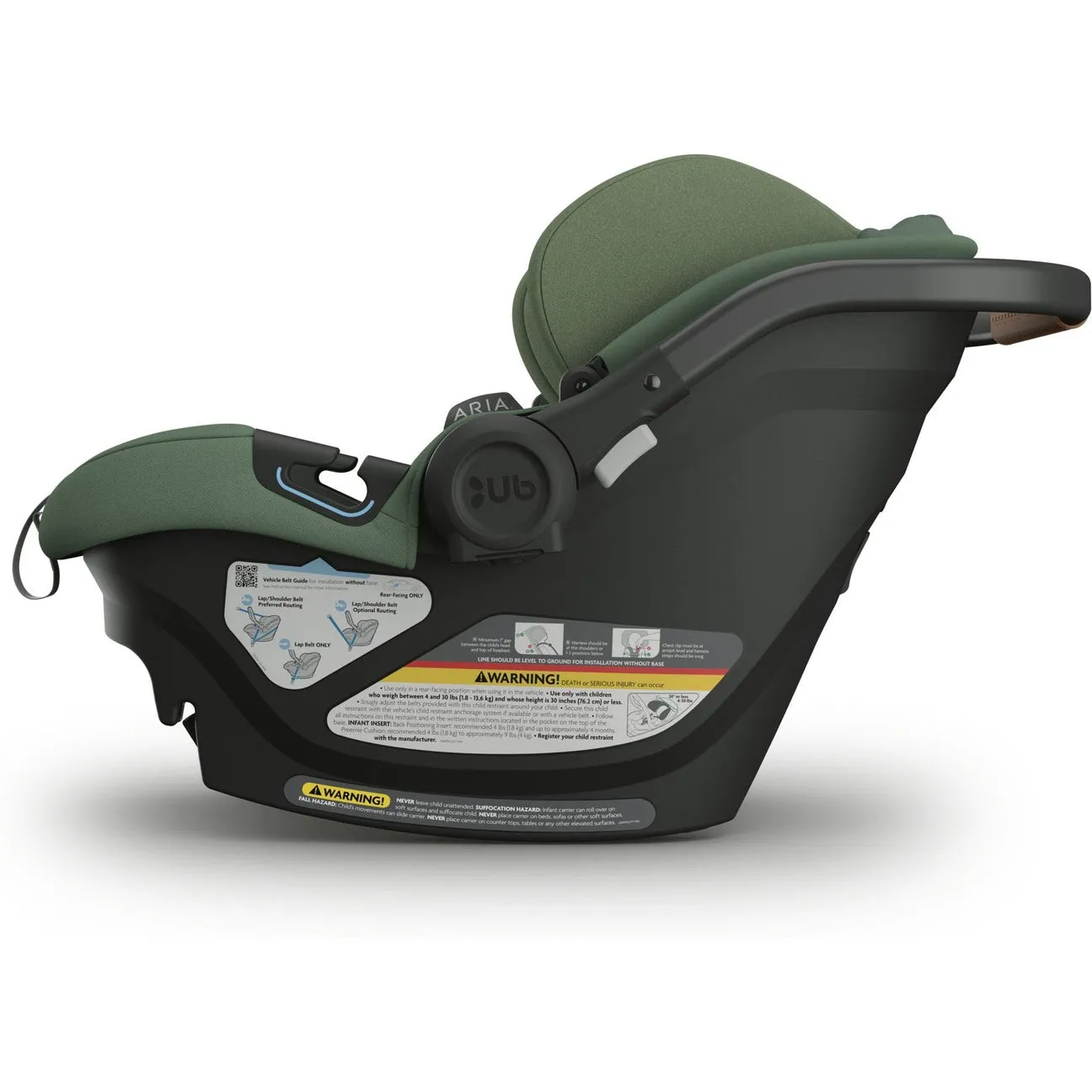 UPPAbaby Aria Lightweight Infant Car Seat - Gwen (Green - Saddle Leather)