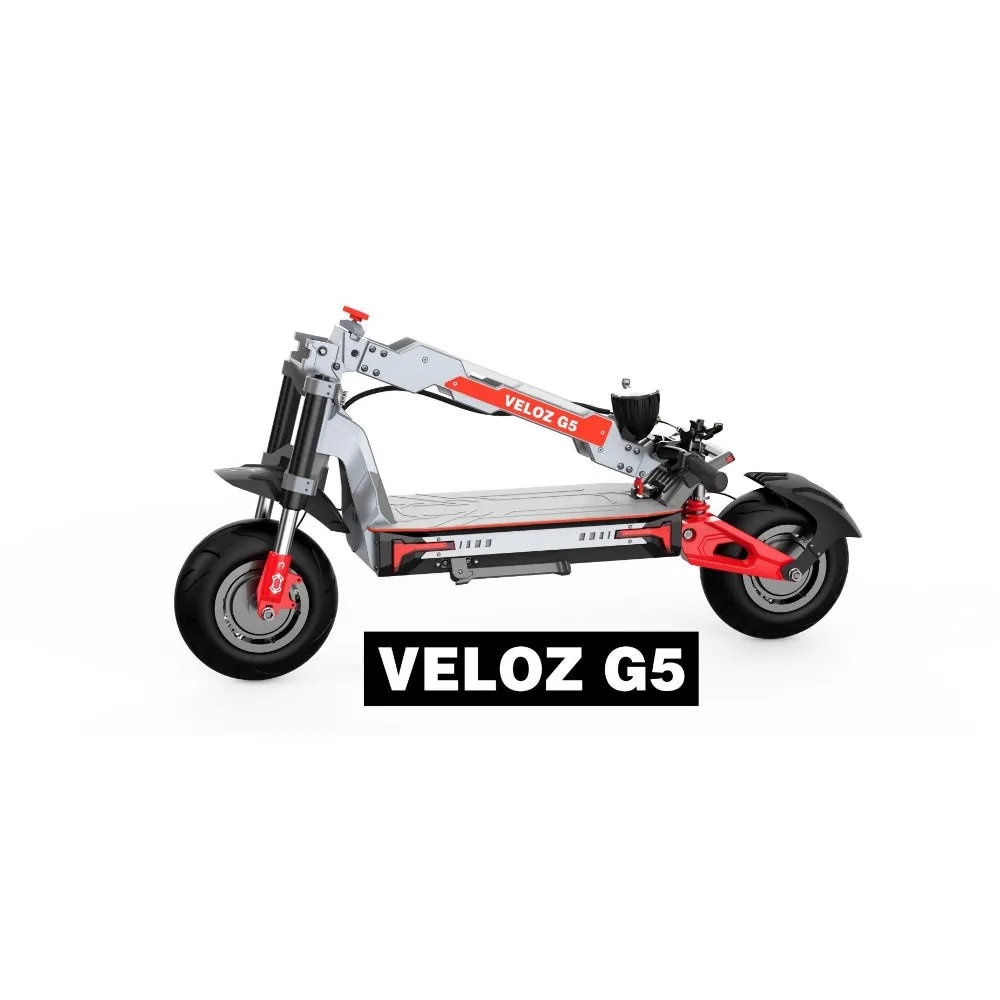 Veloz G5 Electric Scooter 200 Kilos Max Loading 240 Km Range 5000W peak Motor 12 Months Free Service