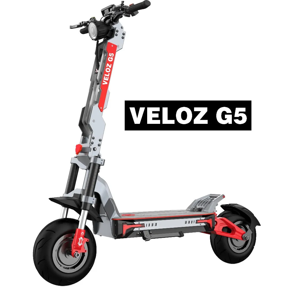 Veloz G5 Electric Scooter 200 Kilos Max Loading 240 Km Range 5000W peak Motor 12 Months Free Service