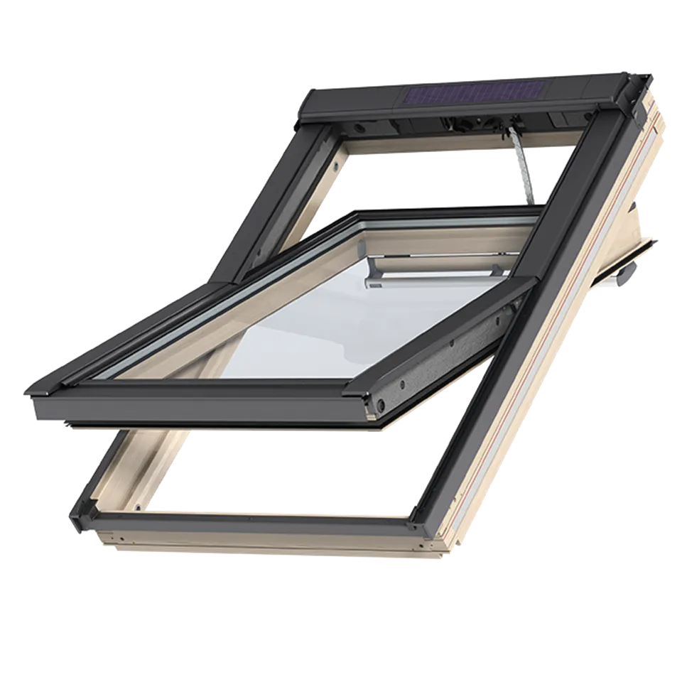 VELUX GGL SK08 306830 Triple Glazed Pine INTEGRA® SOLAR Window (114 x 140 cm)