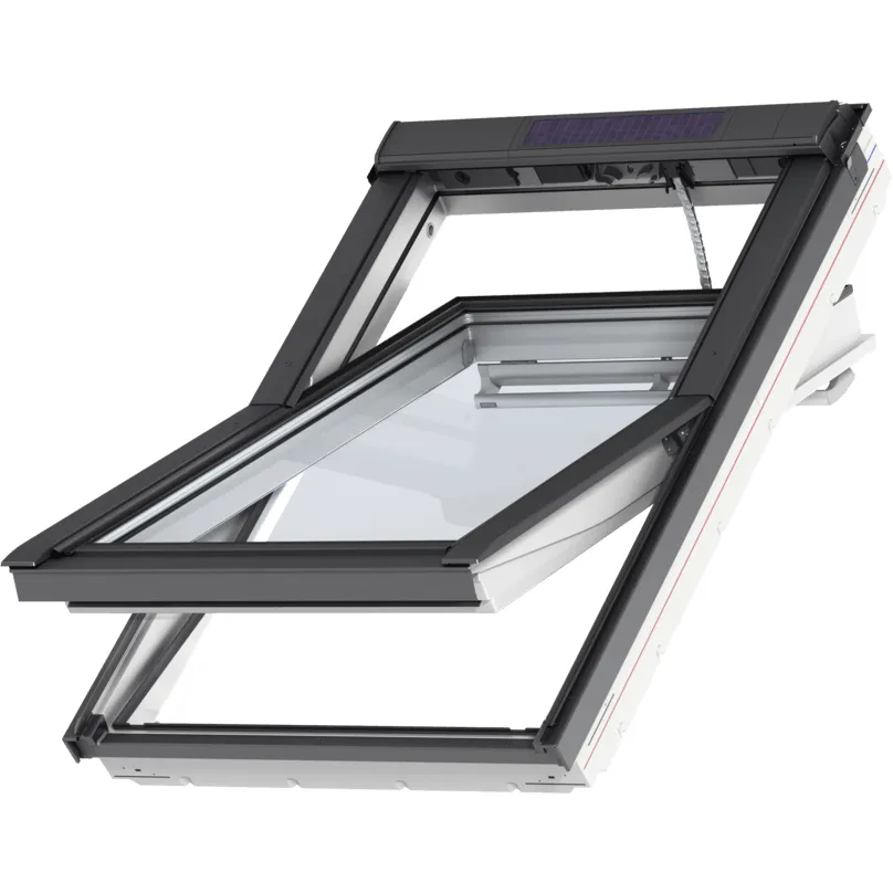 VELUX GGU CK02 006630 Triple Glazed Maintenance Free Polyurethane INTEGRA® SOLAR Window (55 x 78 cm)