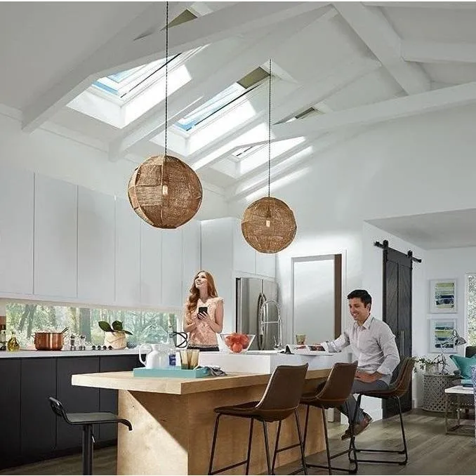 VELUX GGU SK06 006830 Triple Glazed Maintenance Free Polyurethane INTEGRA® SOLAR Window (114 x 118 cm)