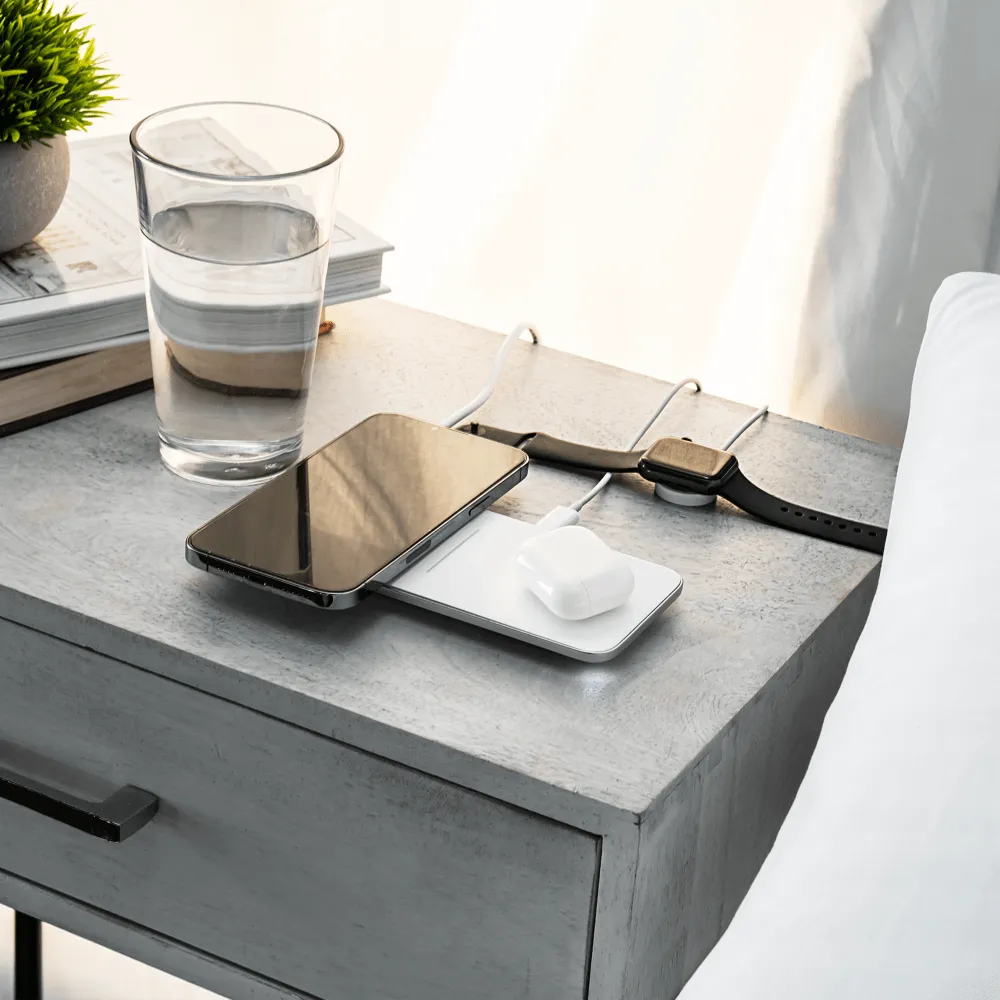 Ventev Dual Wireless Chargepad 15W - White