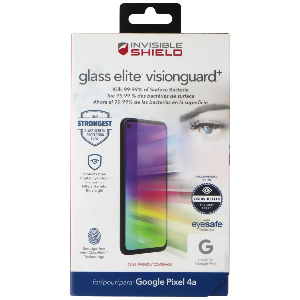 ZAGG InvisibleShield Glass Elite VisionGuard  Protector for Google Pixel 4a