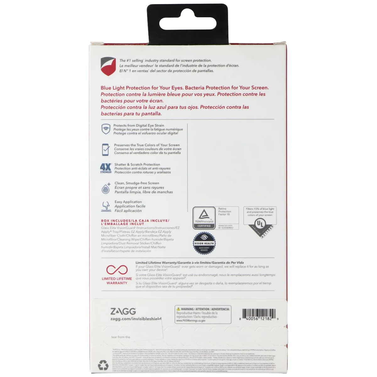 ZAGG InvisibleShield Glass Elite VisionGuard  Protector for Google Pixel 4a